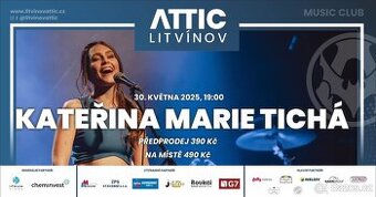 2 vstupenky Kateřina Marie Tichá & Bandjeez + Sideways