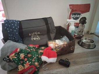 Taška na psa, pelíšek, oblečky