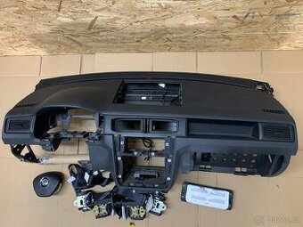 Airbagová sada Volkswagen Caddy s originální deskou demontáž