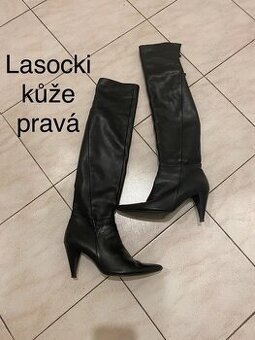 Lasocki jehlove kozene kozacky cerne vysoke 38