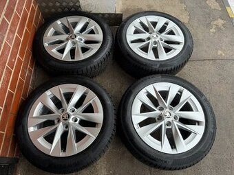 Alu 17" 5x112 , škoda " ROTARE " zimní 90% O4 ,TOP