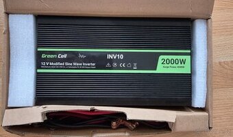 Green Cell INV10 12V/230V - střídač 12v na 220v  - nepoužitý