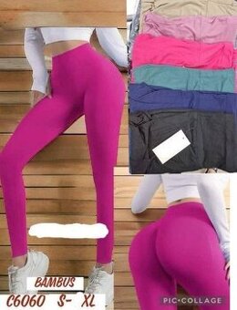 KRÁSNÉ NOVÉ DÁMSKÉ BAMBUSOVÉ LEGÍNY,VEL. XL/2XL,5 BAREV