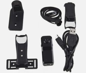 Nová kamera, mini športová s nadstavcami, nerozbalená