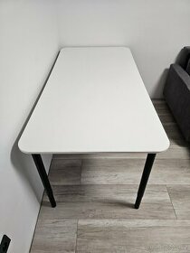 Ikea bekant deska stolu bila 160x80 + ikea stavitelne nohy
