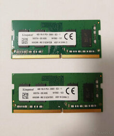 Kingston paměti 8GB (2x4GB) DDR4 2666V-SCO-11 do notebooku