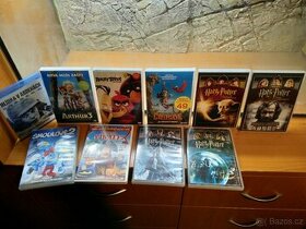 DVD filmy Harry Potter, Šmoulové, Angry birds, cena za vše