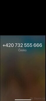 Zlaté VIP TOP číslo 732 555 666
