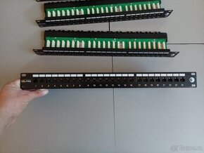 Patch panely Solarix categorie 6 nestíněné 4ks - 1