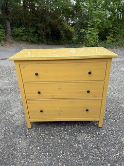 Komoda IKEA Hemnes se 3 zásuvkami + krycí sklo