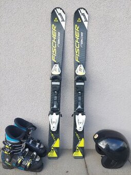 Dětské lyže FISCHER RACE JR, 100 cm + lyžáky