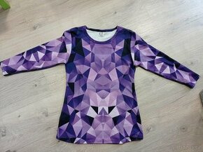 Fialový top/triko 3/4 rukáv