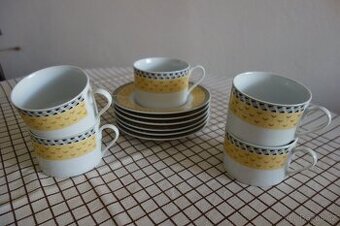 Šálky + podšálky 5 ks