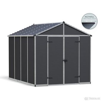 Rubicon 8' x 10' antracit prostorný zahradní domek