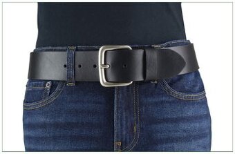 Nový pásek z hovězí kůže délka 110 cm šířka 5,0 cm