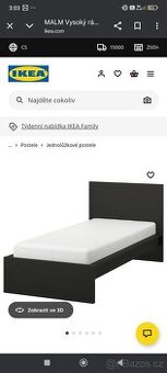 Postel Ikea Malm 90x200