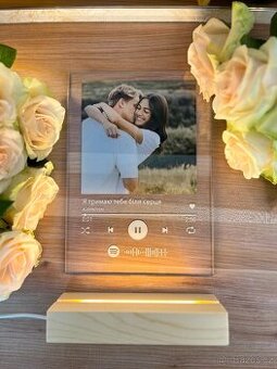 Personalizovaný LED hudební plakát, velikost A5