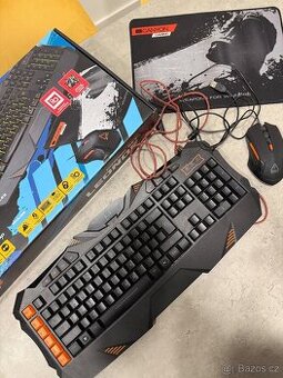 Herní set klávesnice, myš, podložka