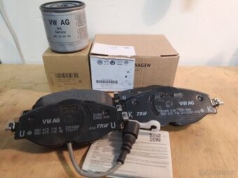 Přední brzdové destičky orig. a olejový filtr