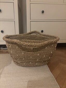 Proutěný kvalitní koš s mušličkami IB Laursen