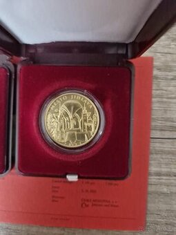 Zlatá mince ČNB 5000 Kč Město Jihlava 2021