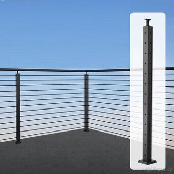 Nerezový sloupek pro lanové zábradlí