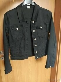 Černá džínová bunda