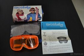 Prodám dětské retro lyžařské brýle OKULA. - 1