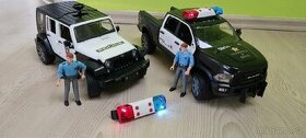 Bruder - policejní auto a jeep