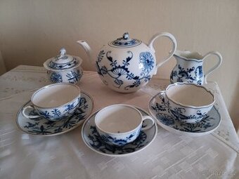 Porcelánová sada - Míšeň, Meissen - cibulák