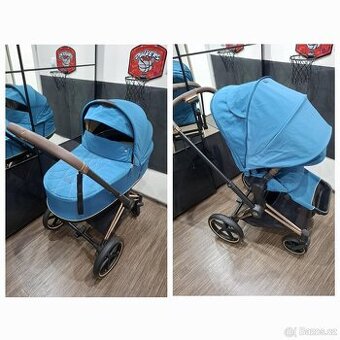 Kočárek Cybex Priam korbička + sporťák + podvozek/rám