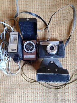 Retro Sovětský fotoaparát+expozimetr+blesk