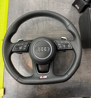 Volant Audi zkosený, A4, A5, včetně airbagu, perfektní stav