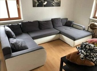 Rozkládací sedací souprava z úložným prostorem ve tvaru U