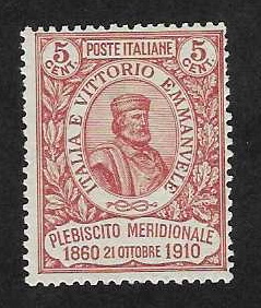 Poštovní známky - Itálie - Mi: 97 (r.1910)