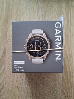 Garmin Fenix 8 AMOLED 43 mm, Sapphire Soft Gold