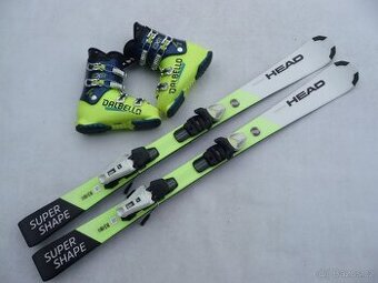 332. lyže HEAD - 130cm (2023) + boty DALBELLO 39,5eu - SET