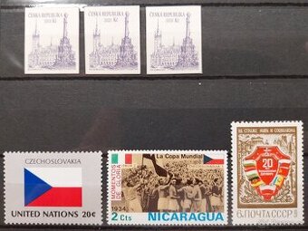 Známky ČESKOSLOVENSKO + ČESKO a iné - 1