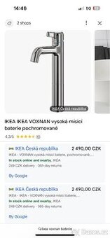 Nová Umyvadlová baterie IKEA Voxan