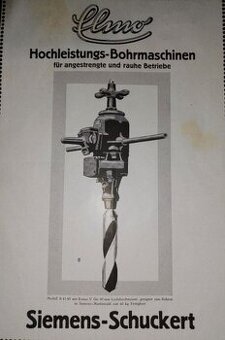 Vŕtačka Siemens Schuckert (Koupím)