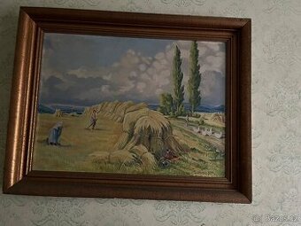 Obrazy, krucifix, lustry