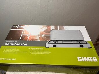 Plynový dvouplotýnkový vařič Gimeg – nový, nepoužitý