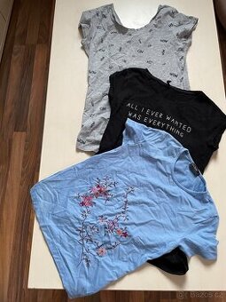 Set 3 trik, vel cca XS/S, kookai, sinsay