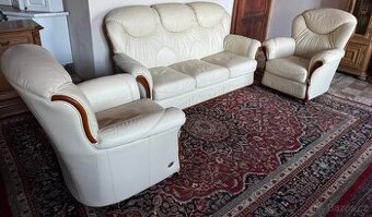 Luxusní italská kožená sedačka Nieri,3+1+1,5991