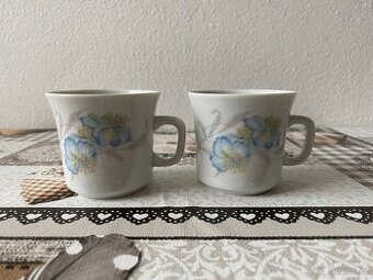 Nové raritní retro malé hrnky Thun Czechoslovakia - 2 ks