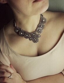 Nádherný náhrdelník z Egypta - handmade - 1