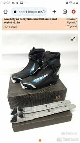 nové boty na běžky Salomon RS 8 skate 37 a 38