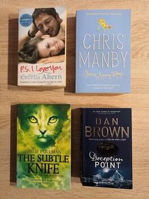 Knihy v angličtině - Dan Brown, P.S. I love you, Chris Manby