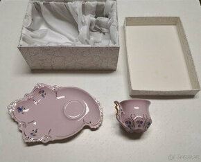 Ružový porcelán sada v pôvodnom balení - 1