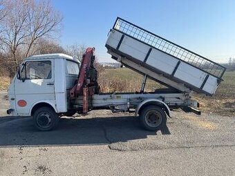 VW LT 55 TŘÍSTRANNÝ SKLÁPĚČ + HYDRAULICKÁ RUKA
